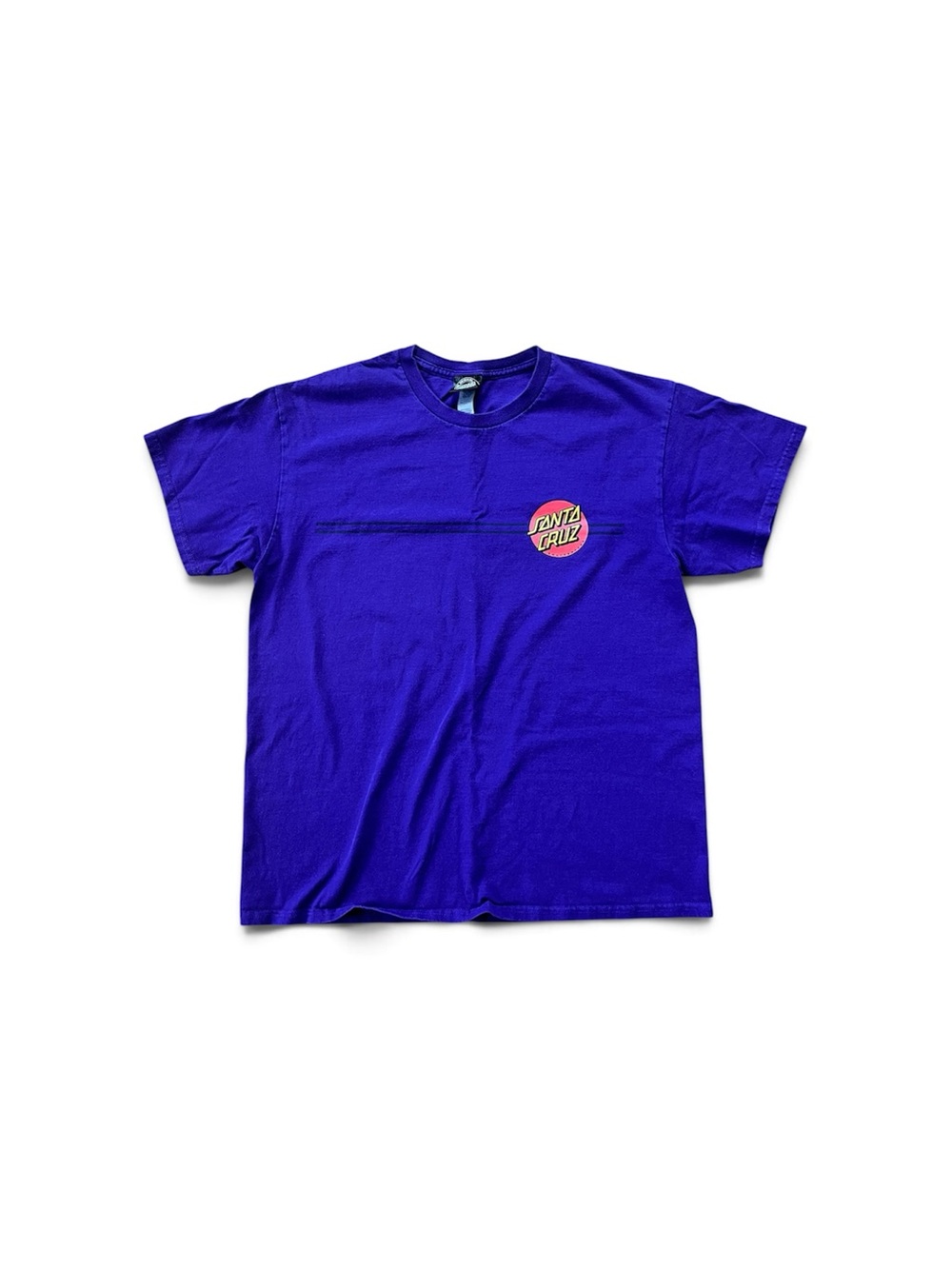 Santa Cruz Skateboards Purple Tee with Small Round Logo